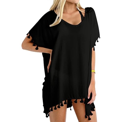 Yincro Women Chiffon Tassel Swimsuit Cover Up Beach Coverups for Swimwear