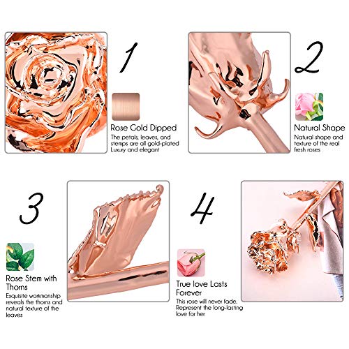 Listado de Rosa oro los mejores 5. 27 rosa oro marca Ejoyous (3)