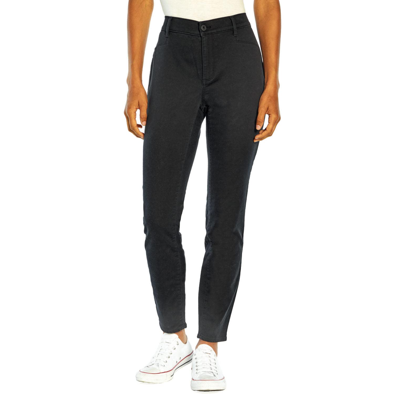 GAP Mid Rise Skinny Pant Stretched Super Fitted Comfortable Women Skinny Pant - Black 8