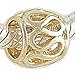 LACY 14K GOLD on 925 Silver Charm BEAD compatible with European Bracelet