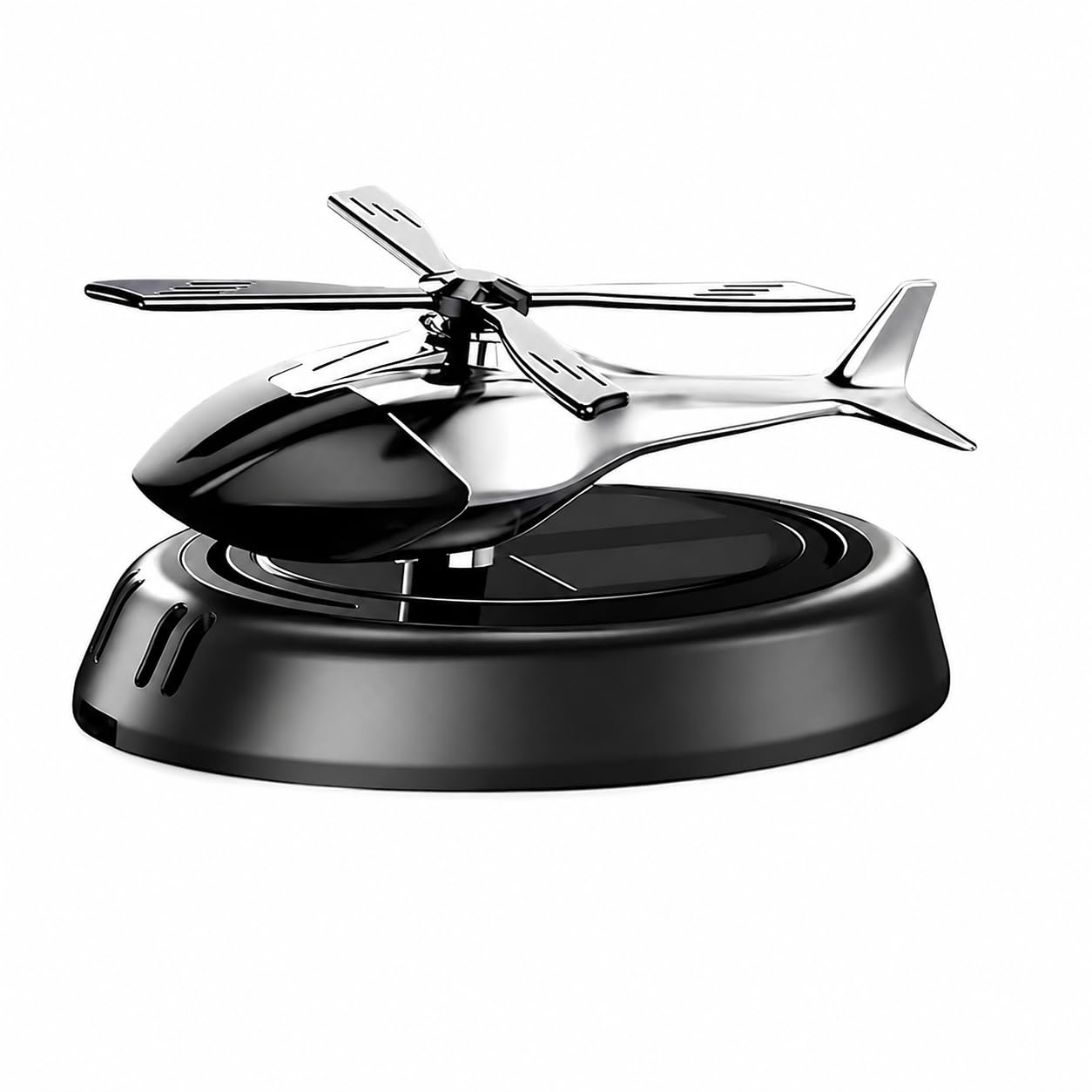 Solar Helicopter Car Dashboard Fragrance Diffuser | Solar Powered, Rotating Alloy Helicopter, Aromatherapy Ornament, Dashboard Decor, Home & Office Use-image-26