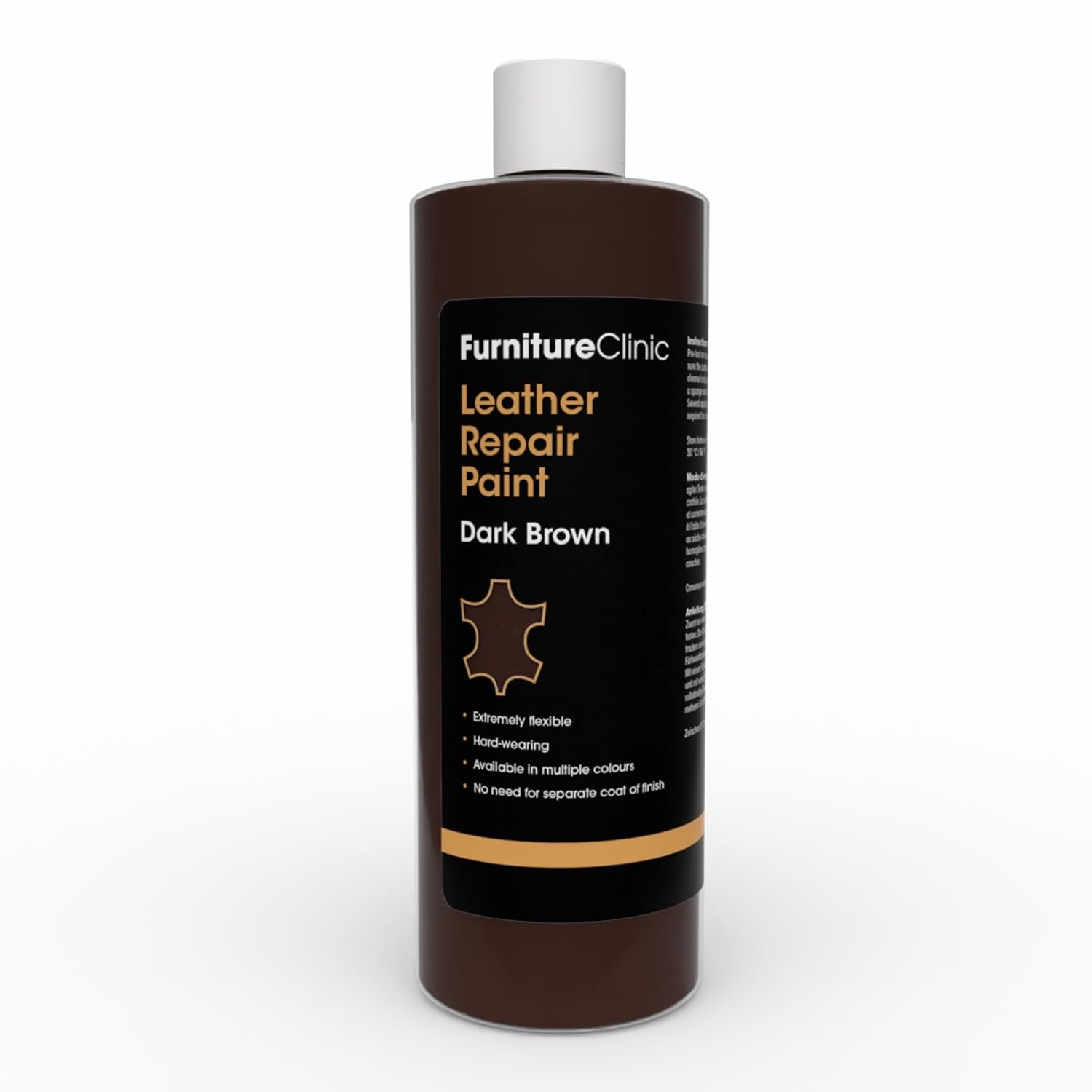 Furniture Clinic Leather Repair Paint, Color and Finish, Dark Brown
