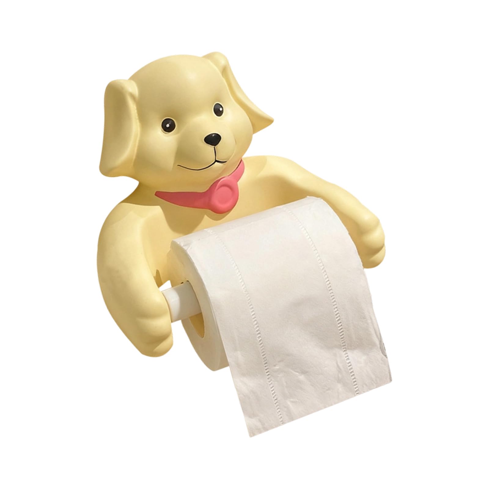 ZEPFJHE Cartoon Dog Holder Wall Mounted Bathroom Tissue Dispenser for Home and Kids Room Decoration Space Saving Wall Planner