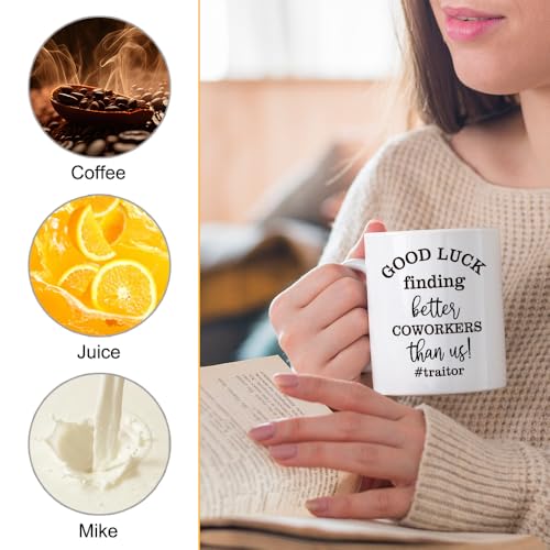 Taza de café cerámica 11 oz con asa en C miniatura 3