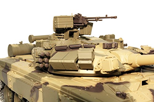Remote Control 2.4Ghz TK6.0 1/16 Scale Russian T-90 Main Battle Tank RC Air Soft RC Battle Tank Smoke & Sound - Thumbnail 3