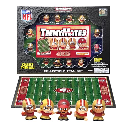 TeenyMates NFL Football Action Figures Gift Set San Francisco 49ers