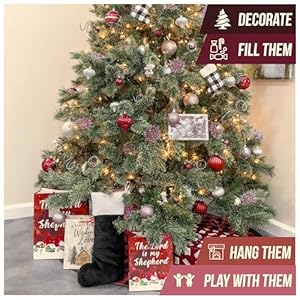 Iconikal 18-Inch Plush Fabric Christmas Stocking, 4-Pack (Black) Iconikal 18 Inch Plush Fabric Christmas Stocking 4 Pack Black