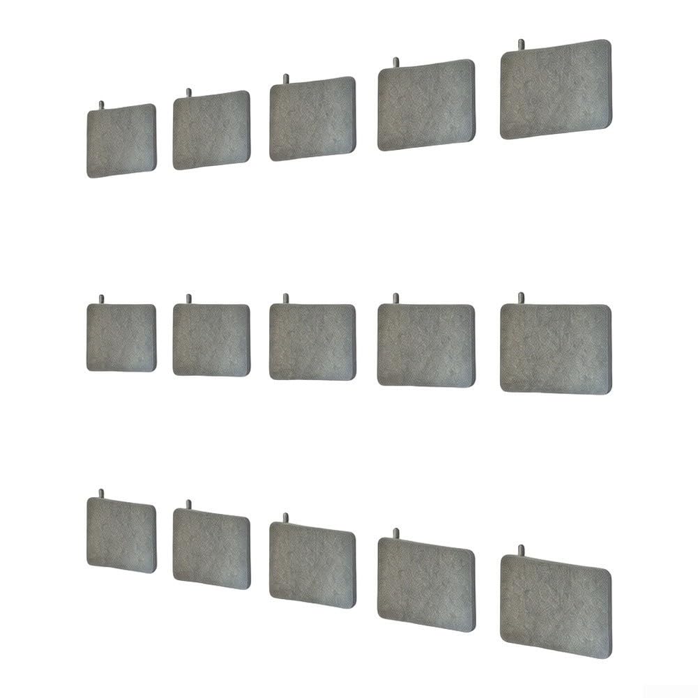 Faser Saunamatte Grau 49,5x33cm Waschbar(15pcs Gray)