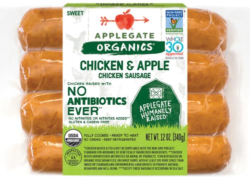 Miniatura 2 de Applegate Salchicha orgánica de pollo y manzana 12 onzas