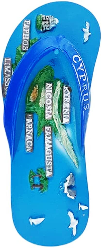 Cyprus Slipper Cyprus Magnet Fridge Refrigerator Magnet Decoration Sticker Souvenir Resin Crafts Kitchen Whiteboard