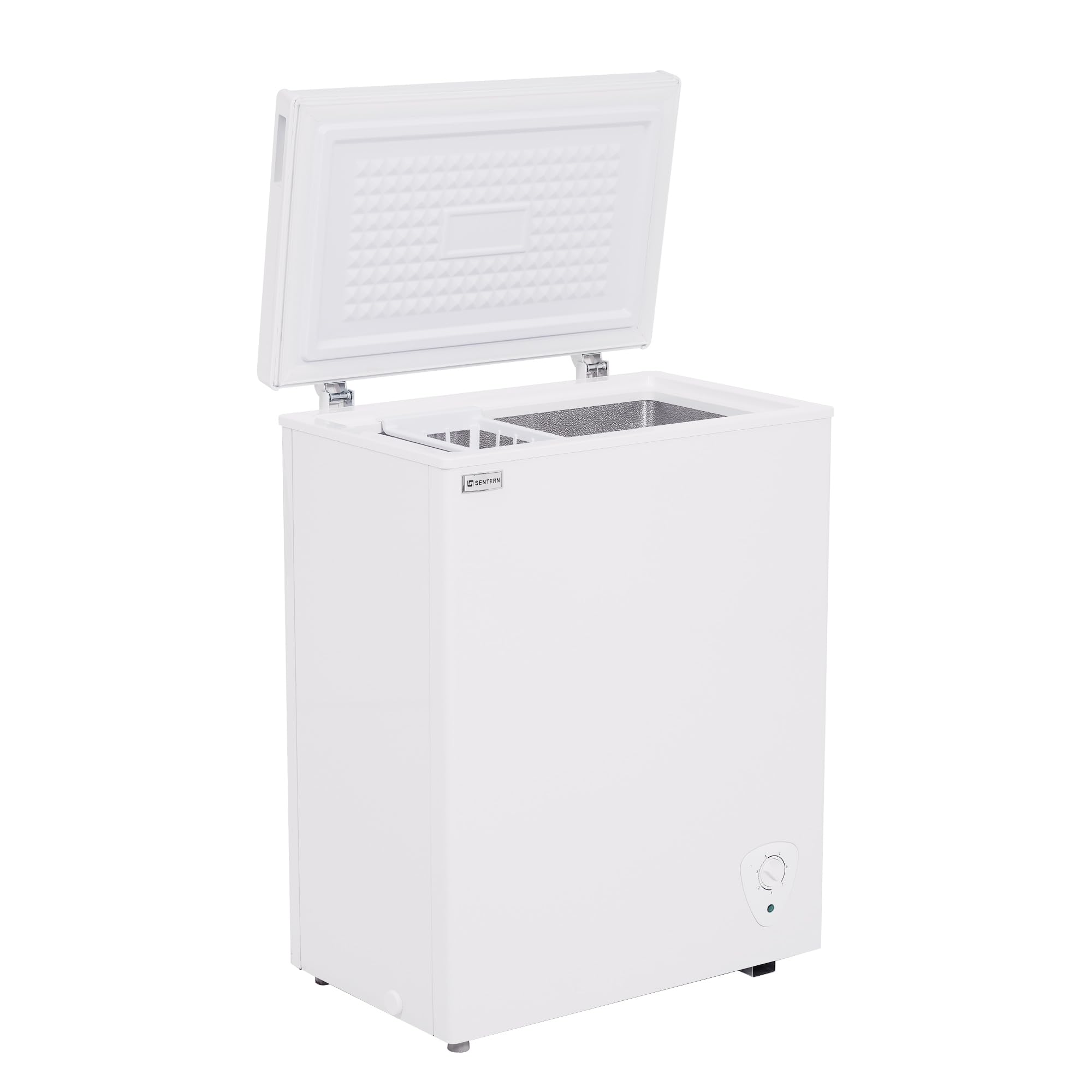 【新品】90Lチェストフリーザー 上開き バスケット付き コンパクト ホワイト Amazon.co.jp: 冷凍庫 90L 家庭用 小型 上開き/バスケット付き