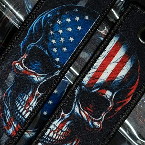 Patriotic Jet Tag Key Tag for attachment to keys, bags, Luggage and more. Made of Nylon Set of 23