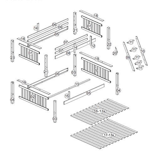 100% Solid Wood Mission Twin Over Full Bunk Bed By Palace Imports 4146, Java #TOP6