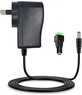 DC 12V Power Supply 2A 24W AC Adapter 100-240V 50-60Hz to DC 12 Volt 2000mA Converter 4.92Ft with 5.5 x 2.1mm/2.5mm Plug f...