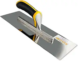 Desempenadeira Aço Inox Lisa Massa Rígido Evolution 35X13cm para Pintores Aplicação de Drywall Efeitos Textura Original - 1205