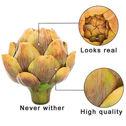 image for [6-Pack] Large Artificial Artichoke Vegetables Decorations for Wedding