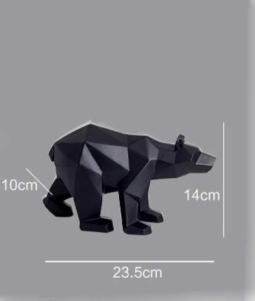 Amazon.co.jp: UKURO クマの像 野生生物 幾何学模様 樹脂製 動物