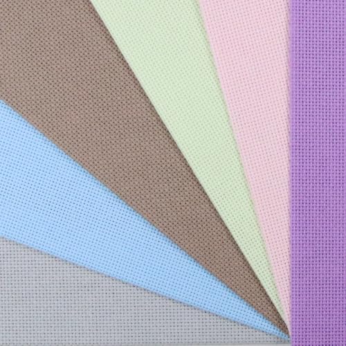 Image of KCS 6 pc of 12 inch x 18 inch (30cmx45cm) 18 Count Cotton Aida Cloth Cross Stitch Fabric (18CT-Q)