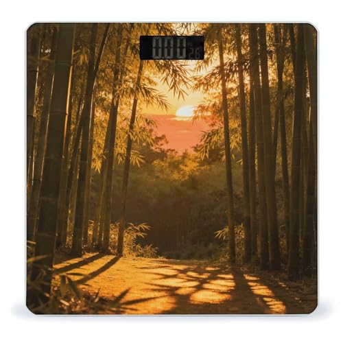Báscula digital Sunset Bamboo Grove para baño y cuerpo miniatura 1