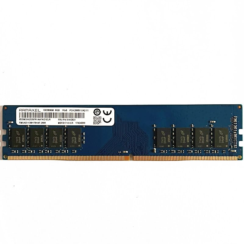 RAMAXEL DDR4 8GB 2666MHz RAMs UDIMM DDR4 8GB 1RX8 PC4-2666V-UA2-11