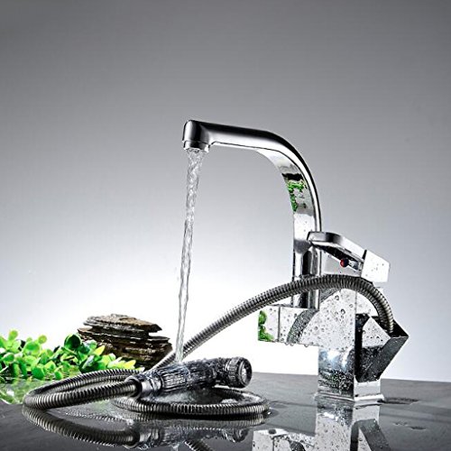 Robinet de cuisine deux sorties mitigeur vertical eau chaude - 4