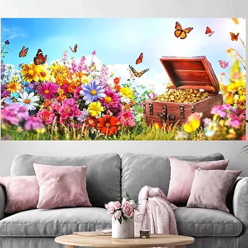 Diamond Painting Adulte Papillon 80x240 : Activité DIY Déco Salon