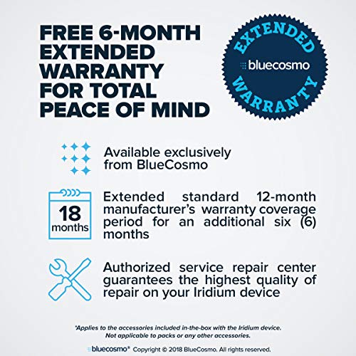 BlueCosmo Iridium GO! Satellite Phone Wi-Fi Hotspot for Voice, Messaging & Data with Monthly Postpaid Service SIM Card