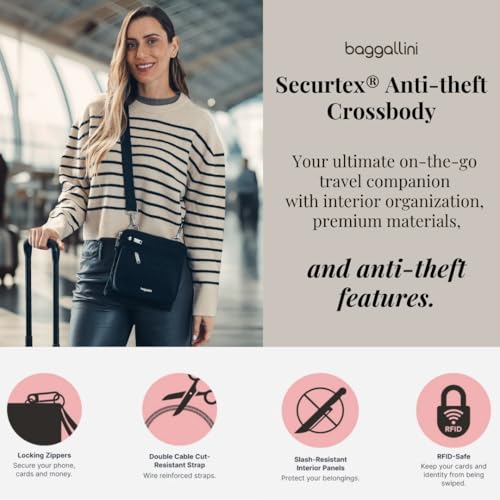 Image of Baggallini Securtex Anti-Theft Crossbody
