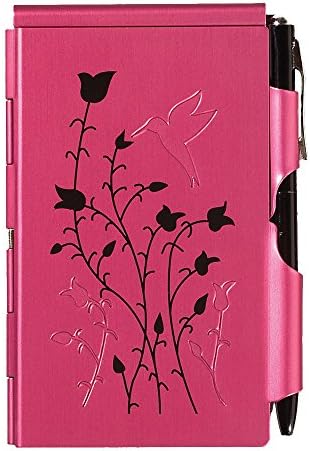 Wellspring Flip Note, Natural Elements Raspberry Hummingbird (FlipNote-RaspHummingbird)