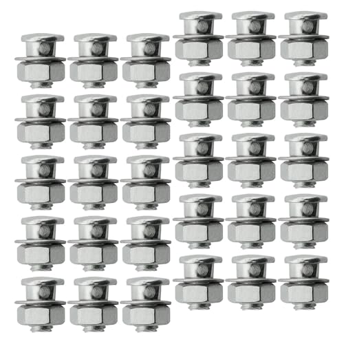 Fenteer 30x Brake Cable Regulator Clamp Lock Screw Bolt Fixing for Throttle Choke Cables,Locking Screw,Cable Anchor Bolt,for, 13MM