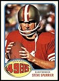 1976 Topps #274 Steve Spurrier 49ers (Football Card) EX 49ers Florida