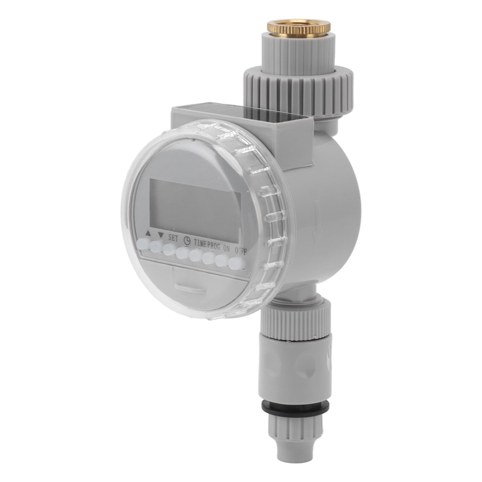 KIMISS Temporizador de Riego Automático y Temporizador de Aspersor de Manguera de Jardín para Grifos G1/2 G3/4 - de Riego por Goteo Eficiente para Plantas en Macetas y Cuidado del Césped (Gray)