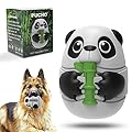 pucho® Indestructible Squeaky Panda Dog Toy for Boredom - Medium to Large Dogs - Interactive Toothbrush Chew - Birthday Present for Pets - Teeth Cleaning Product for Canine Enrichment