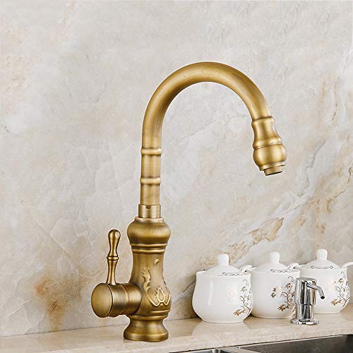 Robinet monotrou rotatif pour cuisine familiale chaleureuse