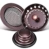 3 Pieces Kitchen Sink Stopper Strainer Garbage Disposal Plug, Stainless Steel Universal Anti-Clogging Kitchen Sink Filter Sieve Basket Strainer, Wide Rim for Kitchen Sink Drain (Oil Rubbed Bronze)