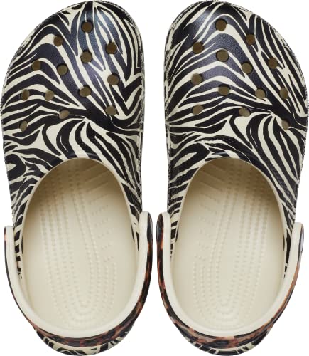 Image of crocs Men Classic Clog (Bone and Multi Animal Color) UK Size-3 / M4