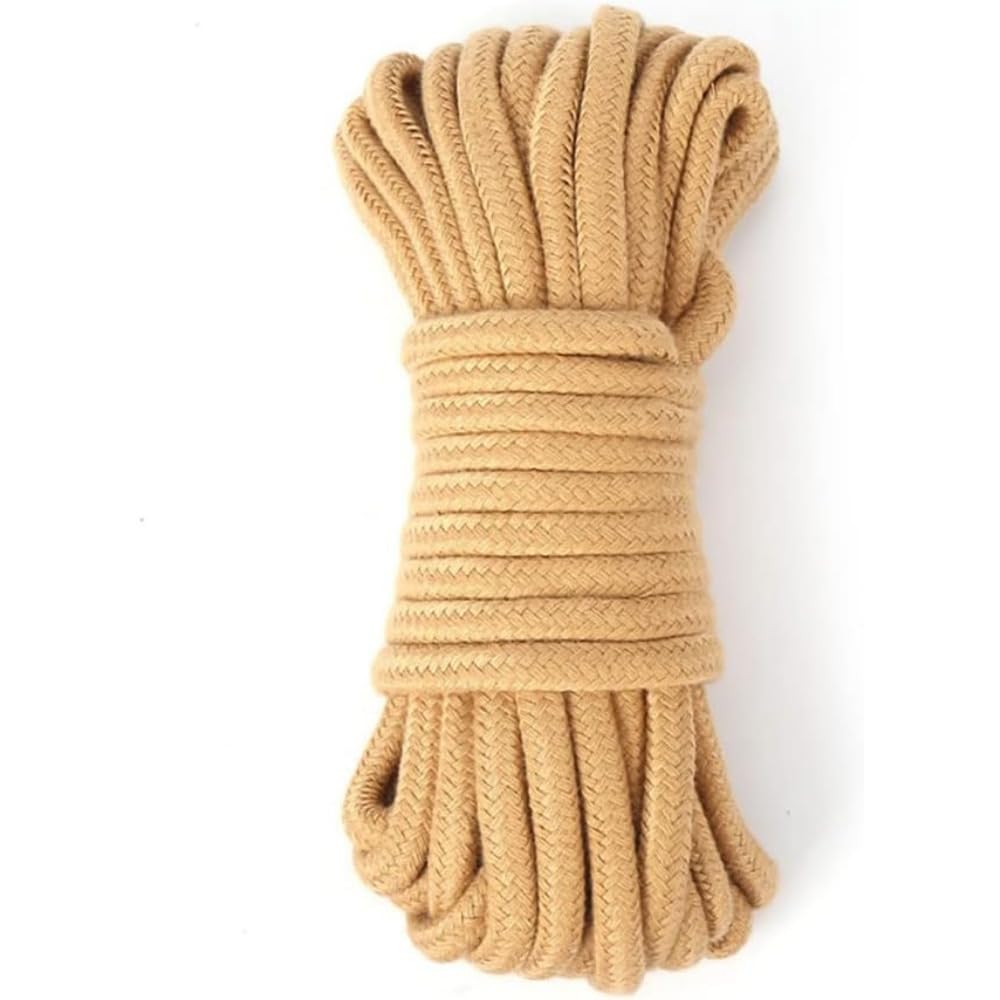 Deluxe Magicians Rope - 30ft (10M) Magic Tricks 6 Colors Available Colorful Soft Rope Magia Magician Accessories Stage Illusions Gimmicks Props (Red) (Nude)