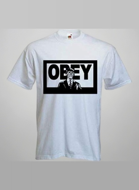 OBEY - They Live T-Shirt - Women's - Blue - XXS - Short Sleeve - Crew Neck - Regular Fit - Cotton - Adult - T-shirt