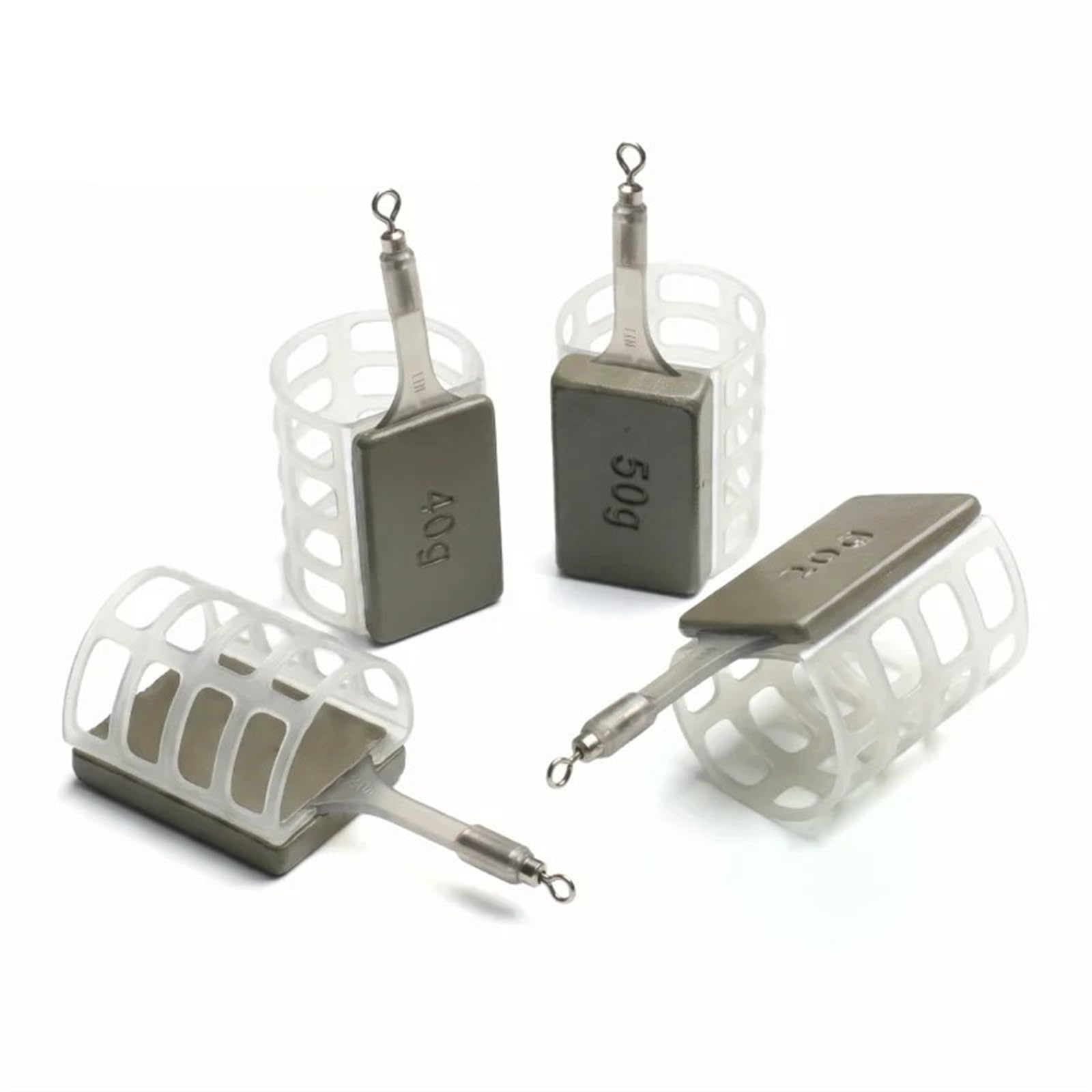 Lot de 3 mangeoires pour pêche à la carpe 20-60 g