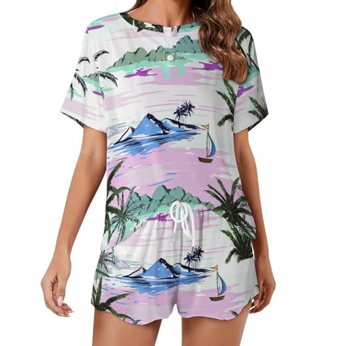 Ensemble de pyjama pour femme manches courtes pour ne plus souffrir de la chaleur en été