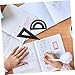 Angoily 1Set Geometry Ruler Set Includes Triangle Rulers Protractor and Multifunctional Compass Lightweight and Portable for School Office and Professional Use Modern