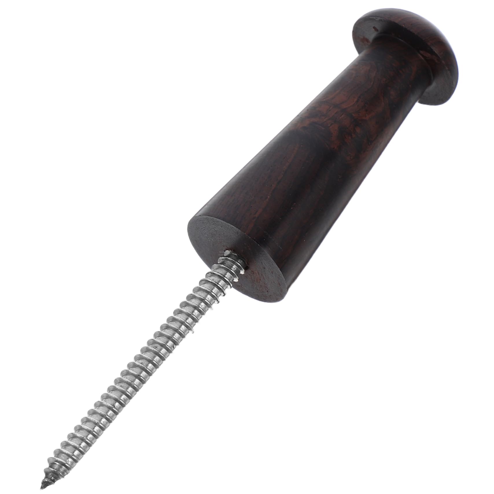 Generic Durable Stainless Steel Hanger with Wood Mount for Wall for Ukulele Violin Music Instrument Easy to Assemble