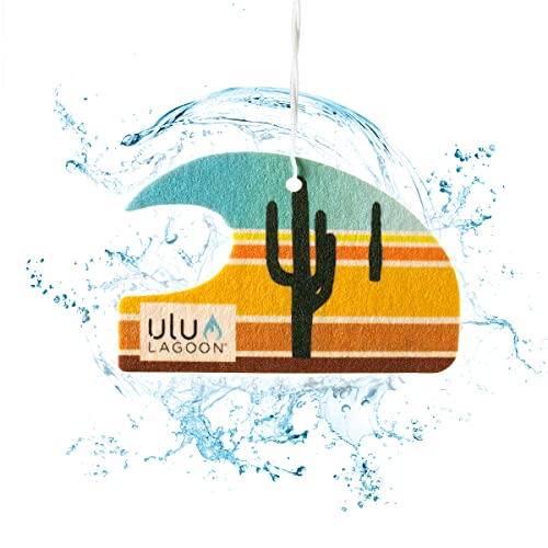 Image of Ulu Lagoon Coconut Surf Wax Scent Mini Wave Air Freshener (Desert)