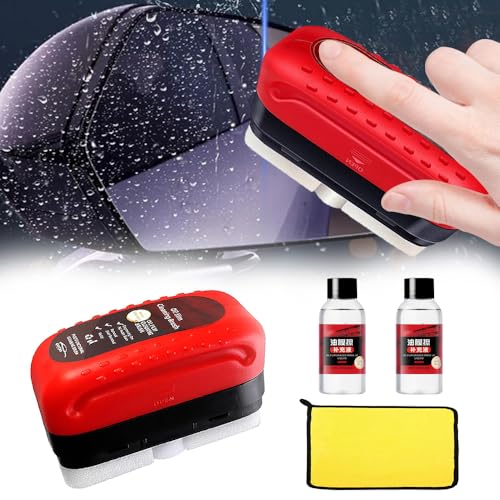 Automotive Oil Film Cleaning Brush,Cepillo limpiador para revestimiento de Portátil, herramientas limpieza Vidrio ventana automotriz,Adecuado para todo tipo de...