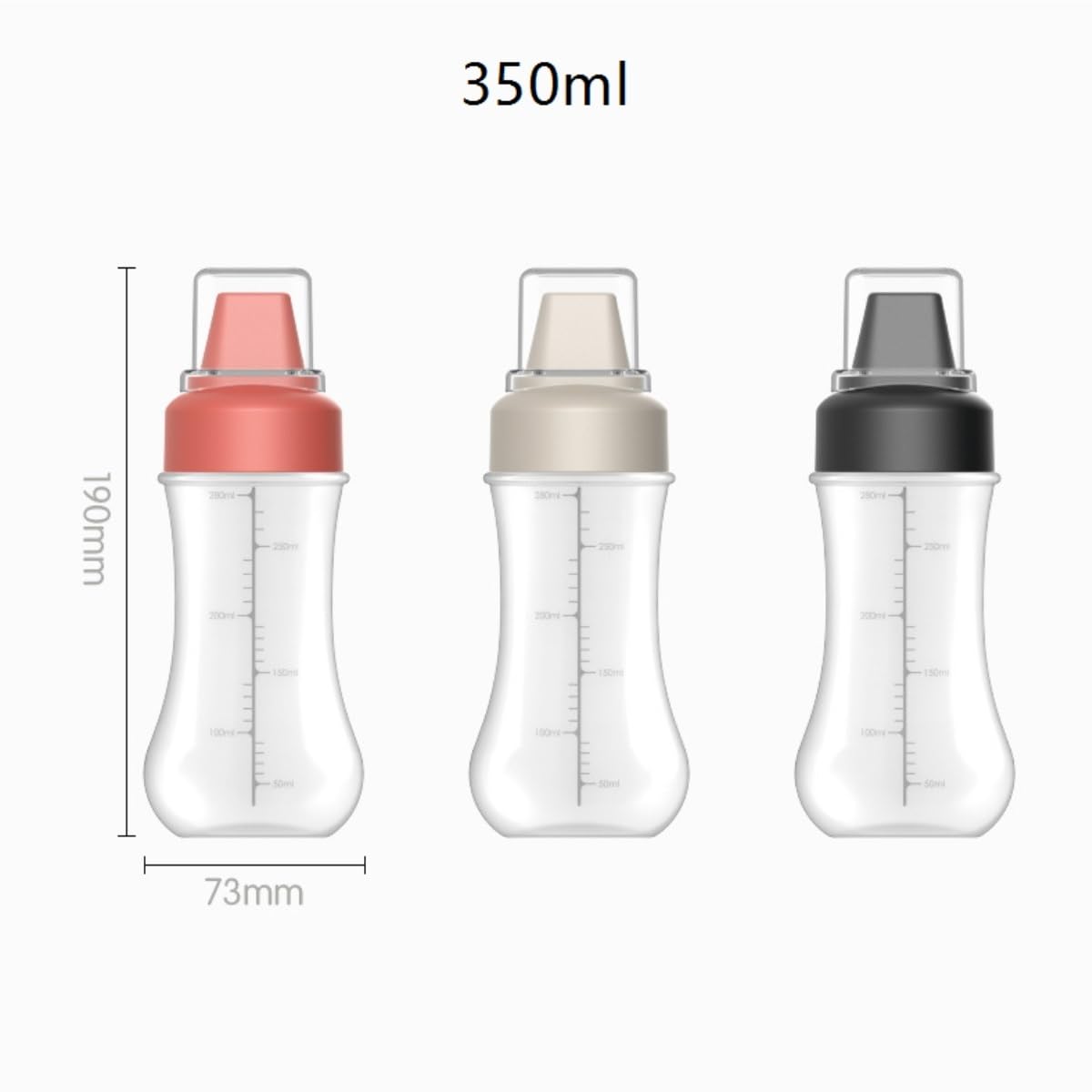 Butelka Ściskania Sos Sałatkowy Ketchup Butelka Na Wyciskany Przyprawy Do Wyciskania Żywności Z Pięcioma Otworami, Zestaw 5 Sztuk Naczynia Obiadowe(White)