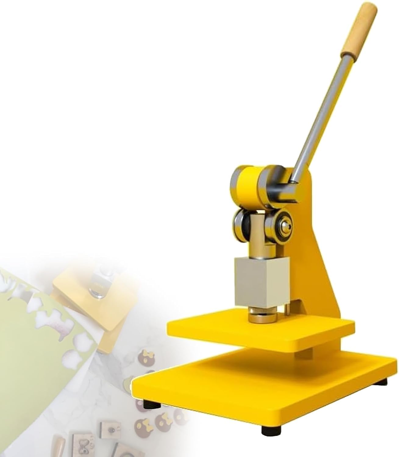 GYKOZY Heavy Duty Flatbed Manual Die Cutting Press for Leather, Punching, Embossing, Molding and Pressing Work