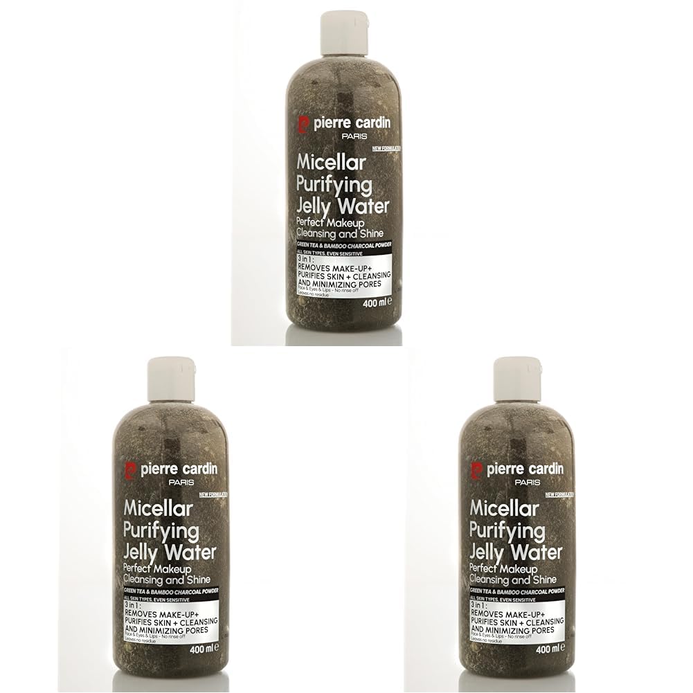 Pierre Cardin Gently Cleansing Micellar Water with Charcoal Powder & Green Tea-Makyaj Temizleme Suyu (3 paketi)