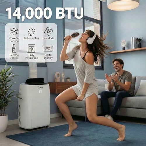 Image of AIRO Portable Air Conditioners 14000 BTU, AC Unit Floor Standing with Remote Control & DYI Installation Kit, New 2025 model