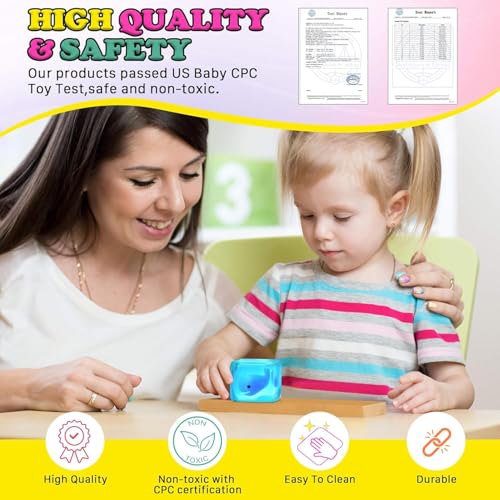 Squishy Fidget Toys Stress Cube, Glow in The Dark Sugar Sensory Toys for Kids Works on Whale - image 6