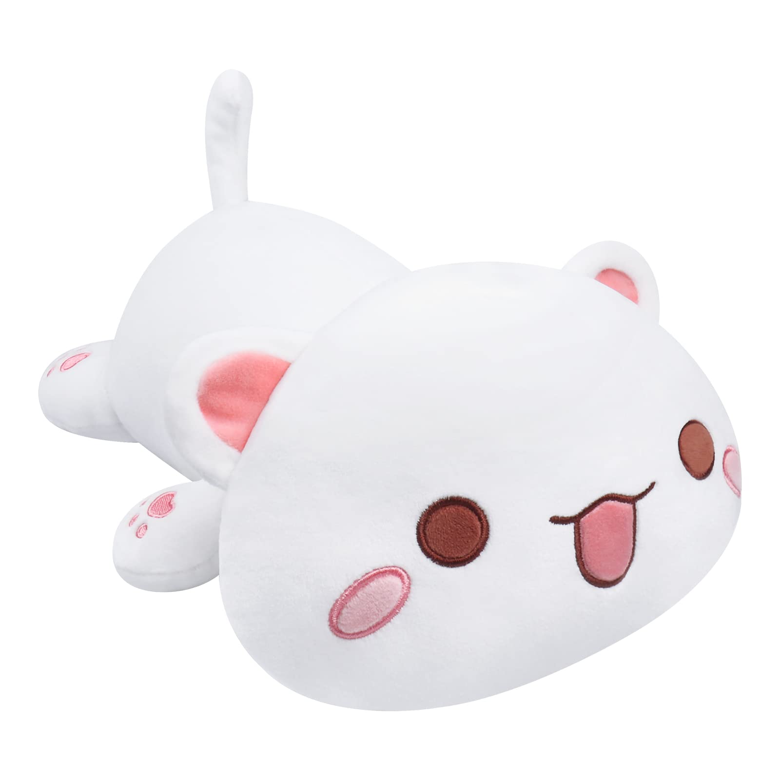 Achwishap Cat Stuffed Animals 19.6'' Soft Cat Pillow Animal Plush,Cute Stuffed Cat Plush Pillow for Kids Girls Boys,White - Cat Doll-3 19.6''